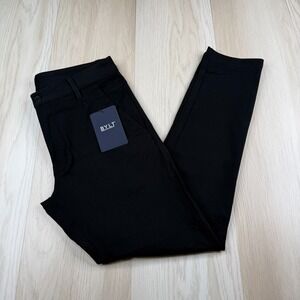 NWT B.Y.L.T. Mens Black Straight Fit Wrinkle Free Everyday 2.0 Pants Size Medium